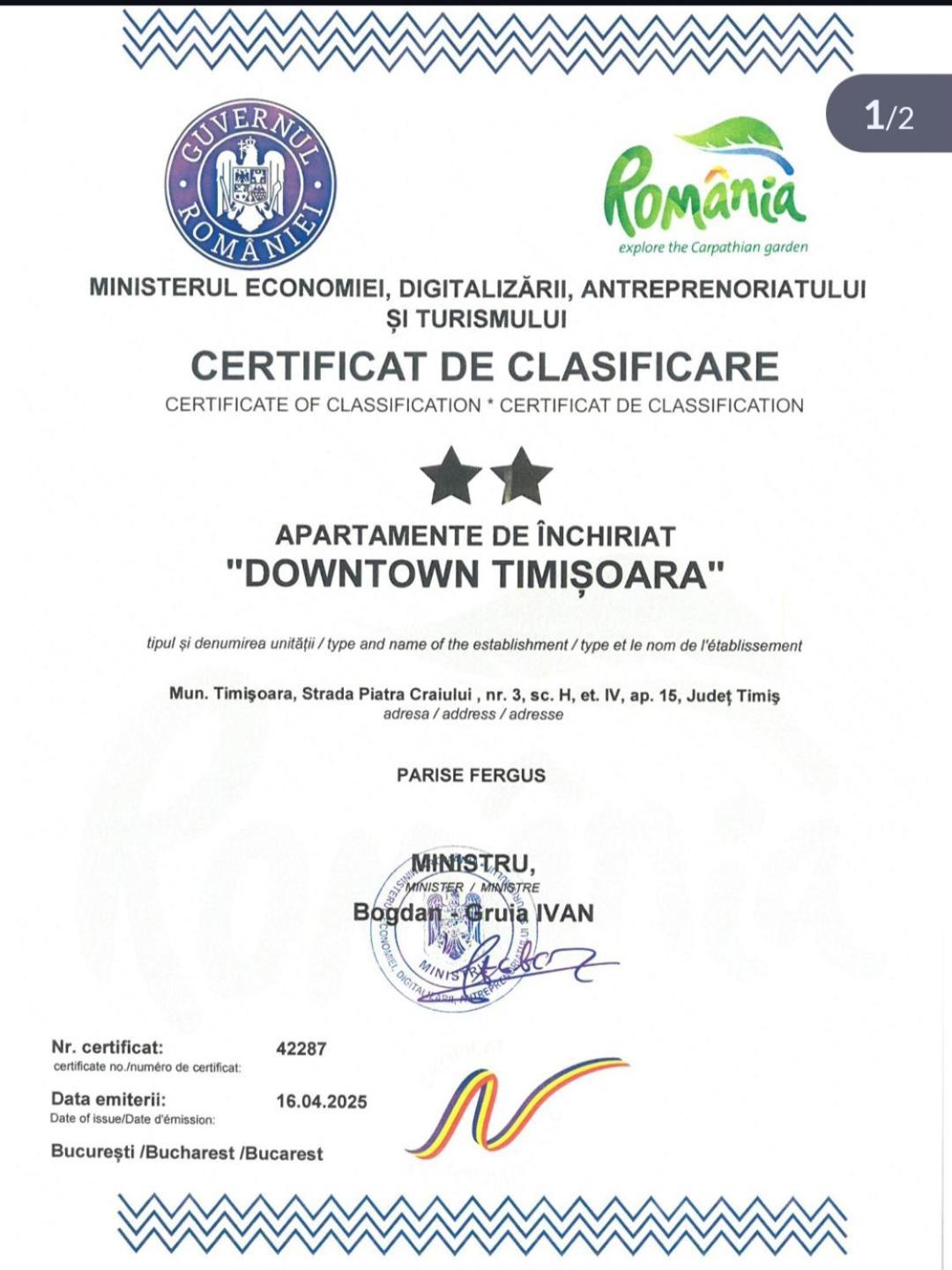 Apartamento Down Town Timisoara Exterior foto